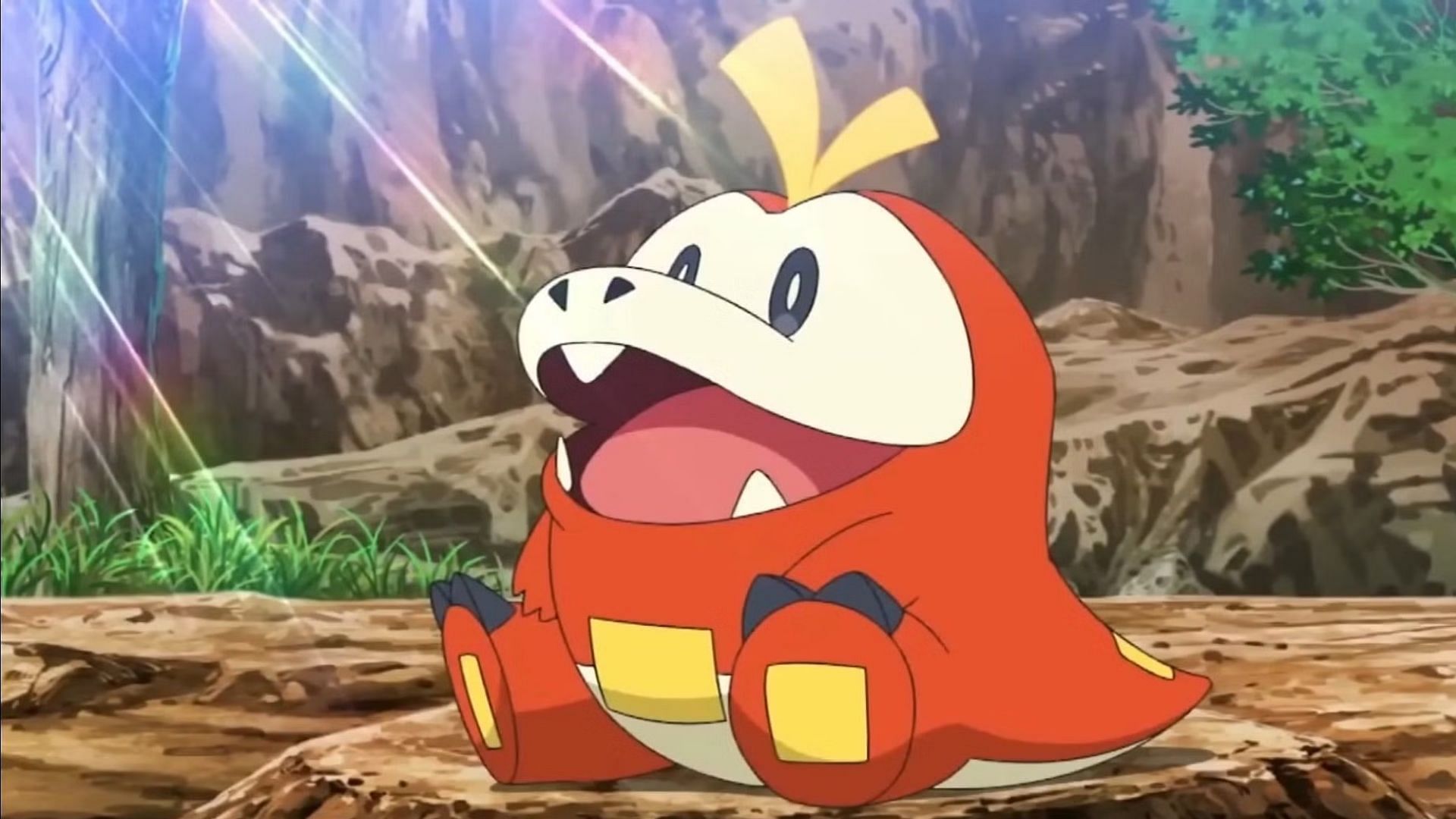 Fuecoco in the anime (Image via TPC)